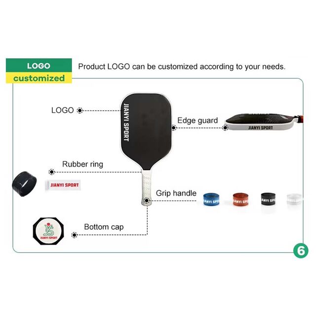 Toray T700 Carbonfaser Pickleball Schläger Gen 4 - Kern mit individuellem Muster und Logo
