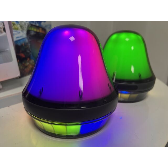 Caixa de Som Bluetooth OEM | Som Potente de 15W, À Prova d'Água IPX7, 5 Modos de LED para Piscina e Festa, Banheira, Decoração de Casa