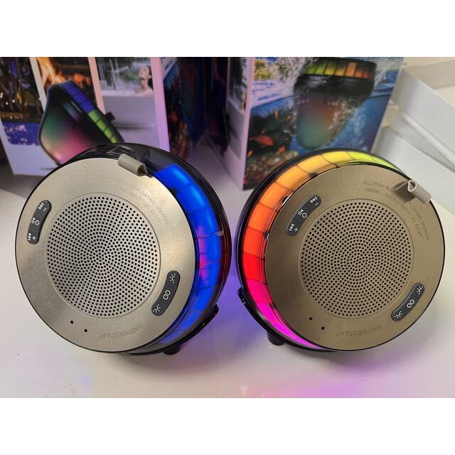 Caixa de Som Bluetooth OEM | Som Potente de 15W, À Prova d'Água IPX7, 5 Modos de LED para Piscina e Festa, Banheira, Decoração de Casa