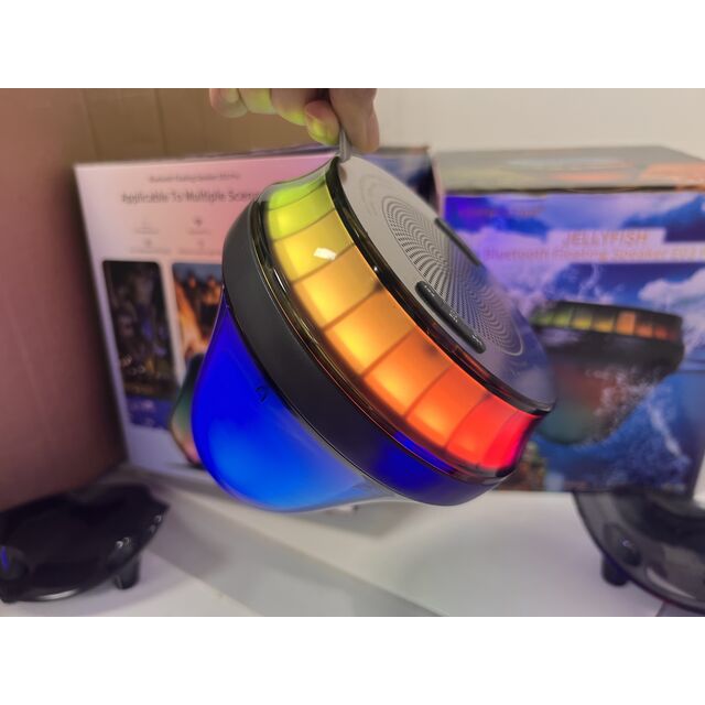 Caixa de Som Bluetooth OEM | Som Potente de 15W, À Prova d'Água IPX7, 5 Modos de LED para Piscina e Festa, Banheira, Decoração de Casa