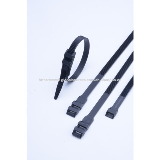 Serre-câbles en Nylon Noir 4.8x300mm 100pcs Attaches de Câblage Blanc/Noir pour la Gestion des Fils à la Maison et au Bureau