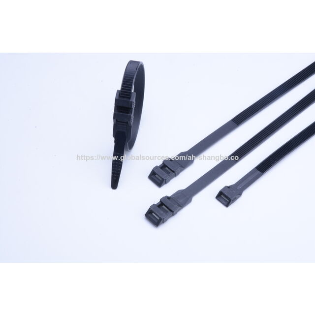 Serre-câbles en Nylon Noir 4.8x300mm 100pcs Attaches de Câblage Blanc/Noir pour la Gestion des Fils à la Maison et au Bureau