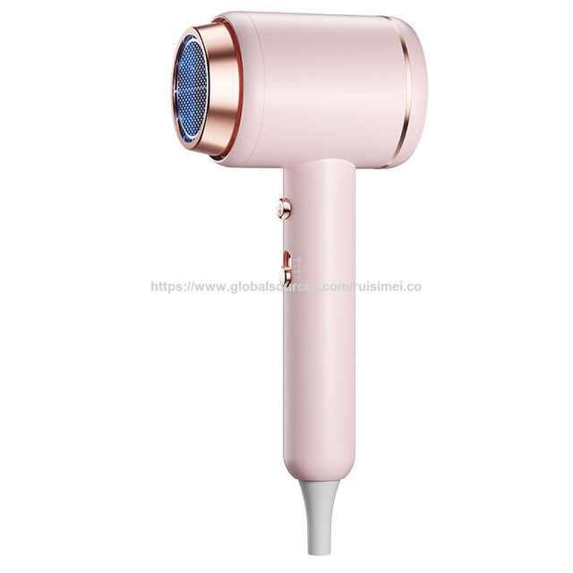 Secador de Pelo Profesional 2400W con Luz Azul, Secado Rápido, Protección Automática de Potencia, Función Iónica, Motor DC Portátil Eléctrico