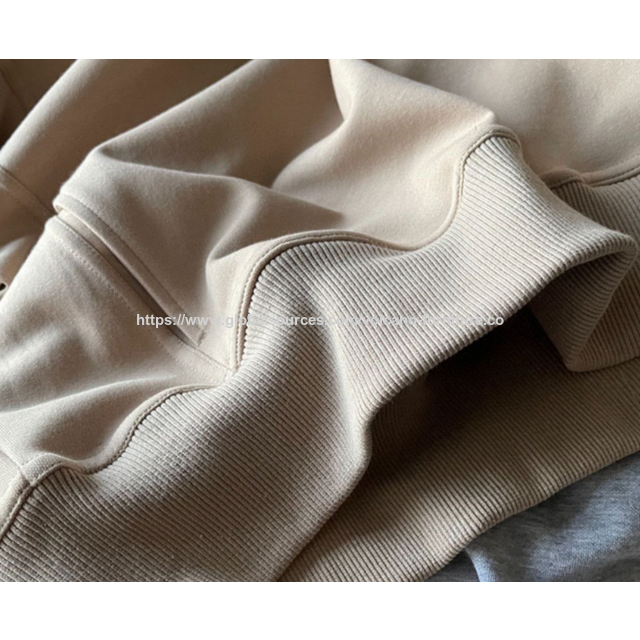 Sudadera con capucha informal para mujer, jersey de punto grueso con letras de estilo relajado, cuello alto, venta al por mayor
