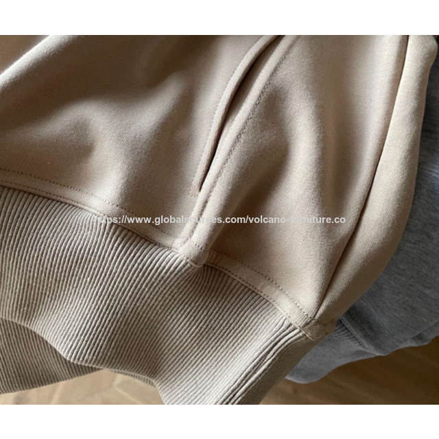 Sudadera con capucha informal para mujer, jersey de punto grueso con letras de estilo relajado, cuello alto, venta al por mayor