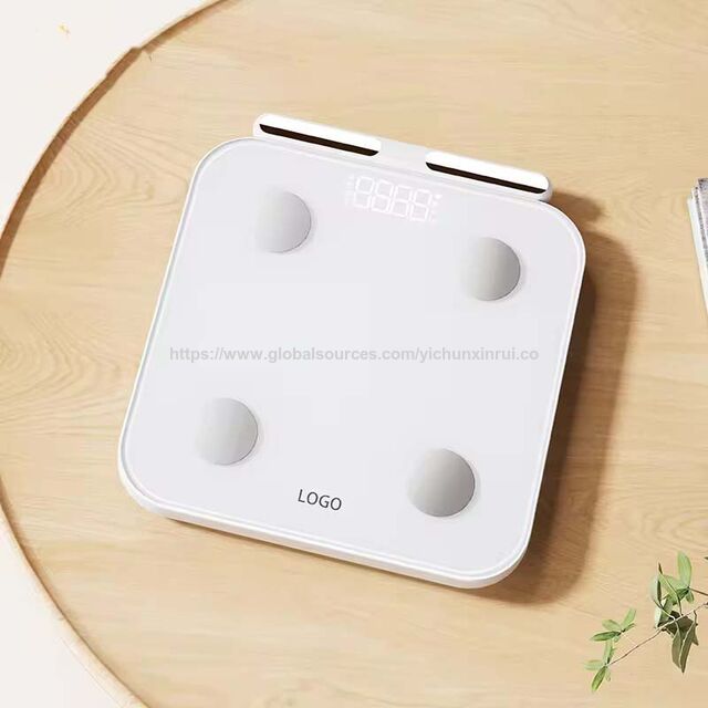 Báscula de Baño Inteligente OEM/ODM con Sensor Inteligente de 8 Electrodos de Vidrio para Medir Grasa Corporal y Peso, de Pie a Mano