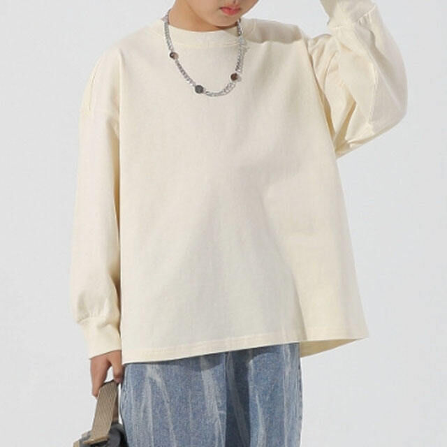 T-shirts à Manches Longues pour Filles et Garçons, Hauts Doux en Coton pour Enfants