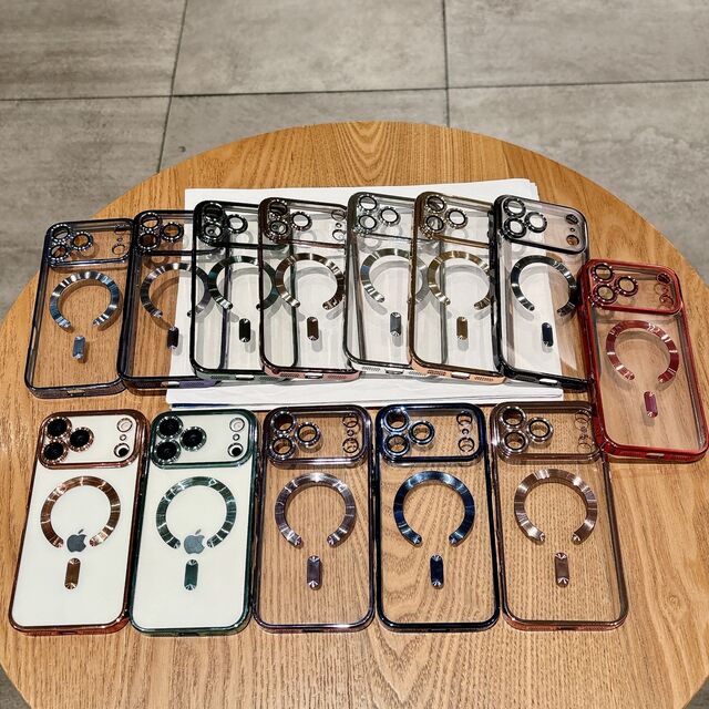 Pemasok Produsen Cina Casing Ponsel, Casing Magnetik TPU Electroplated Warna Cerah