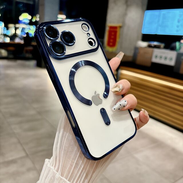 Pemasok Produsen Cina Casing Ponsel, Casing Magnetik TPU Electroplated Warna Cerah