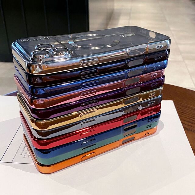 Pemasok Produsen Cina Casing Ponsel, Casing Magnetik TPU Electroplated Warna Cerah