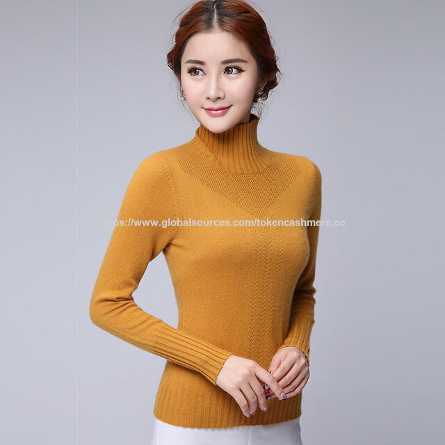 Pull d'hiver pour femme, pull tricoté, 20% cachemire 80% soie - Pulls de haute qualité en gros