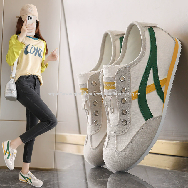 Flache Retro-Trainingsschuhe für Damen im deutschen Stil 2026 Neue atmungsaktive Freizeitsneaker für den Sport