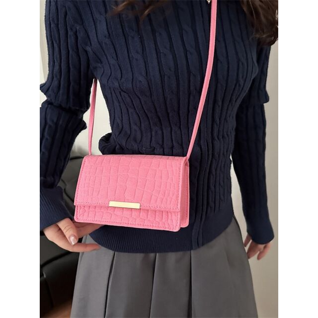 Neue kleine quadratische Filztasche für Damen, Retro-Mode-Umhängetasche, personalisierte und vielseitige Umhängetasche mit Steinmuster