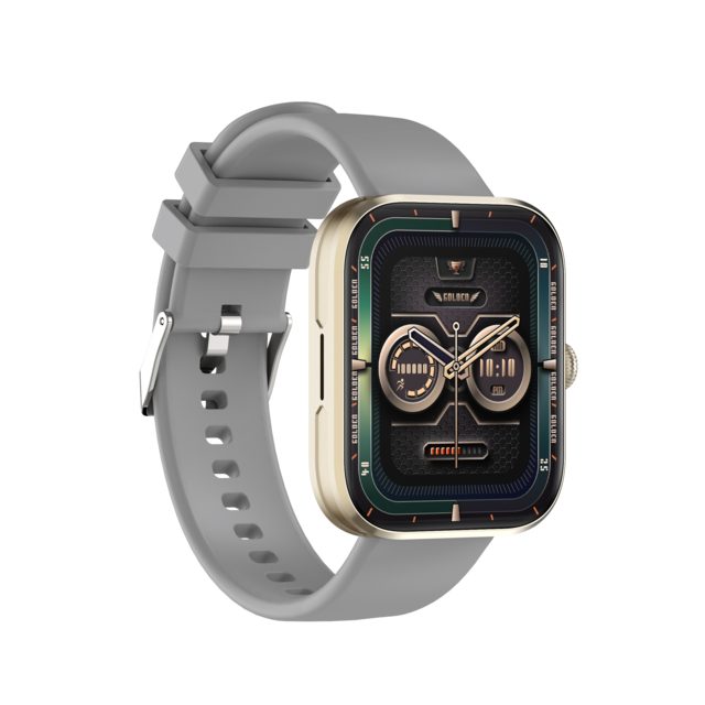 Elegante Smartwatch TS90 con pantalla táctil de 1.96 pulgadas, llamada BT, resistente al agua IP67, cargador inalámbrico y monitor de frecuencia cardíaca.