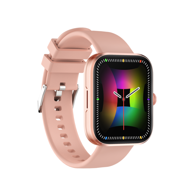 Elegante Smartwatch TS90 con pantalla táctil de 1.96 pulgadas, llamada BT, resistente al agua IP67, cargador inalámbrico y monitor de frecuencia cardíaca.