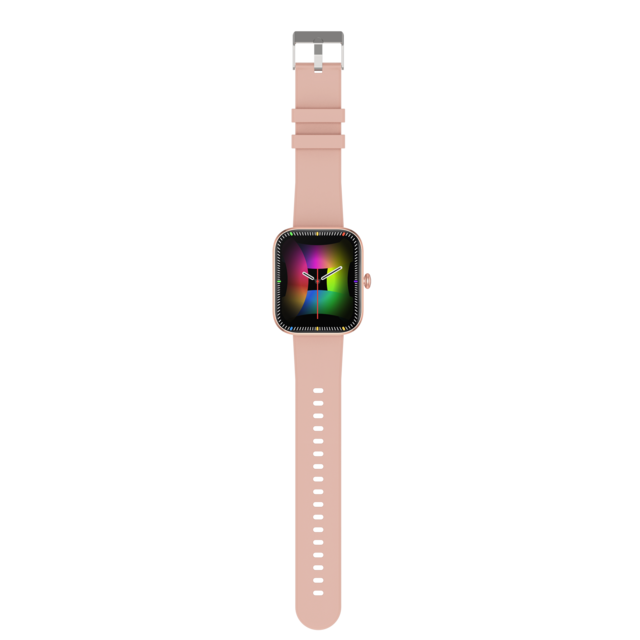 Elegante Smartwatch TS90 con pantalla táctil de 1.96 pulgadas, llamada BT, resistente al agua IP67, cargador inalámbrico y monitor de frecuencia cardíaca.