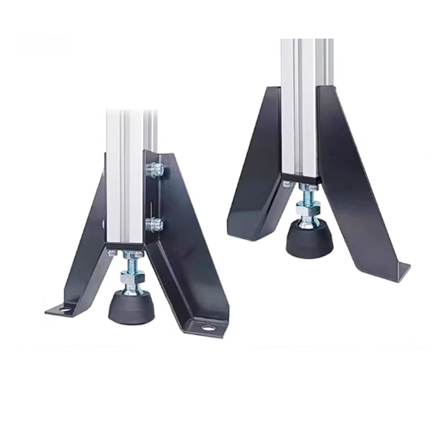 Escuadra de esquina / Soportes de cubierta / Ángulo de base - Componentes de suelo de accesorios de perfil de aluminio industrial.