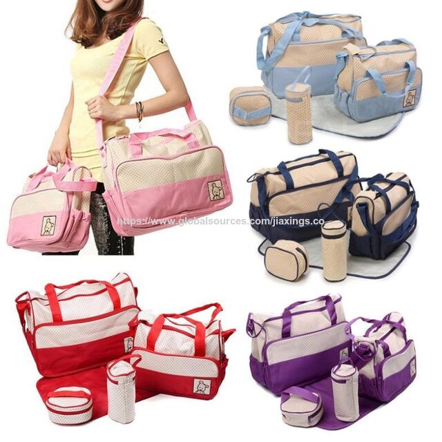 Bolsa de Pañales para Mamá con Rayas Blancas y Negras para Mujer, Venta de Fábrica