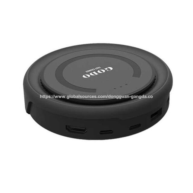Carregador sem Fio, Hub Tipo C com Carregador sem Fio Integrado