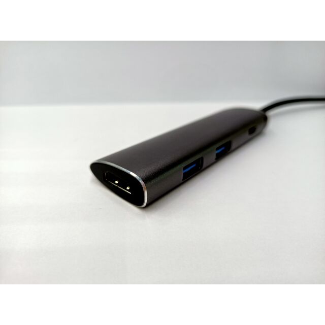 Hub Multifuncional 4 em 1 Tipo-C: 2 USB 3.0 A + 1 USB-C + 1 HDMI