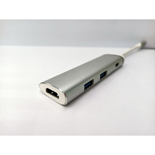 Hub Multifuncional 4 em 1 Tipo-C: 2 USB 3.0 A + 1 USB-C + 1 HDMI