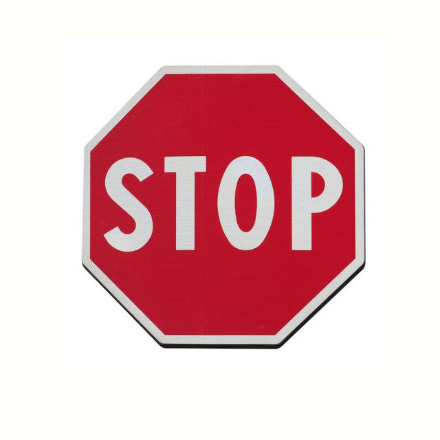 Stoppschild Aluminium Reflektierend Verkehrsschild Baustelle Werbung Verkehrsschild