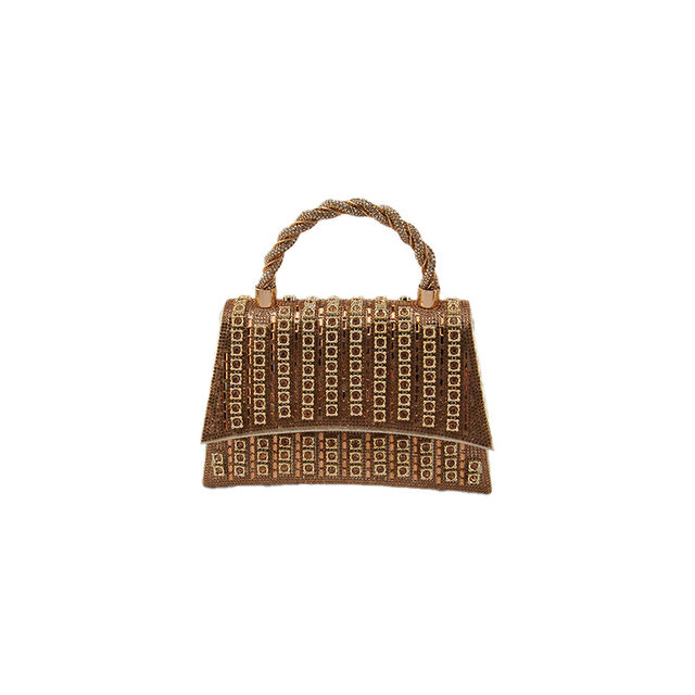 Bolsa Feminina Mais Vendida, Bolsa de Festa com Tampa Flip, Bolsa de Jantar com Tachas de Diamante, Nova Bolsa de Noite Fashion