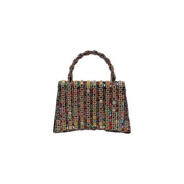 Bolsa Feminina Mais Vendida, Bolsa de Festa com Tampa Flip, Bolsa de Jantar com Tachas de Diamante, Nova Bolsa de Noite Fashion