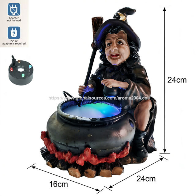 B2B Lieferant Ultraschall-Luftbefeuchter Vernebler USB DC 5V Nebelmaschine und 4 bunte LED-Lichter für Teichbrunnen-Zubehör