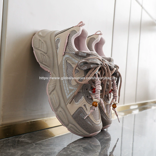 Damen Chunky Plateau Sneaker, neuer Stil 2026, zierliches Design, dicke Sohle, höhensteigernd, sportliche und lässige Schuhe