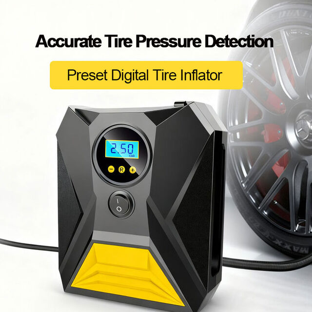 Gonfleur de Pneus avec Affichage Numérique, Pompe à Air à Charge Rapide avec Mesure de Pression Précise, OEM & ODM Supportés