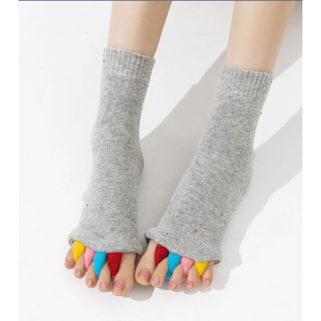 Fünf-Finger-Socken Yoga-Zehenschuhe mit geteilten Zehen für Damen zur Korrektur von Daumen-Eversion