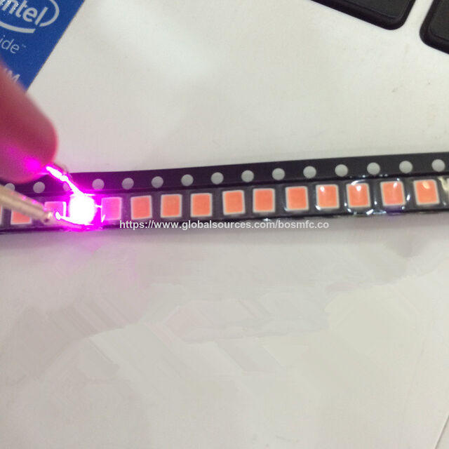 LED SMD 2835 de alto brillo, rosa, 0.2W, 3.5*2.8*0.8mm - Diodo emisor de luz para iluminación