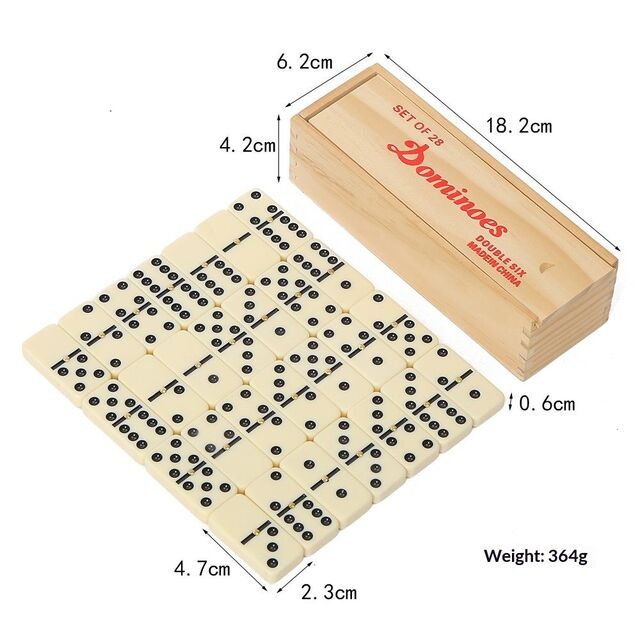 Umweltfreundliche Holzbox Dominosteine von Dominos Trade - Lernspiele und Spielzeug im Großhandel