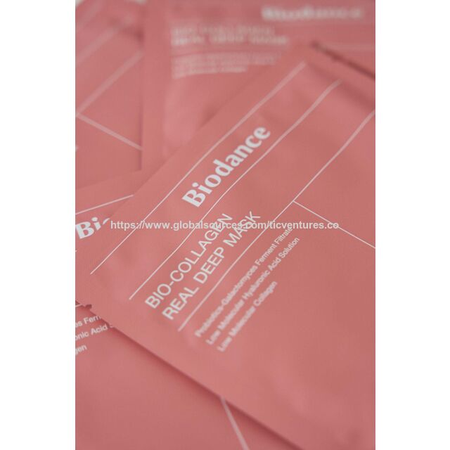 Biodermal Real Deep Mask 4er Pack - Gesichtsmasken, Porenverfeinernde Faltenbehandlung für Damen