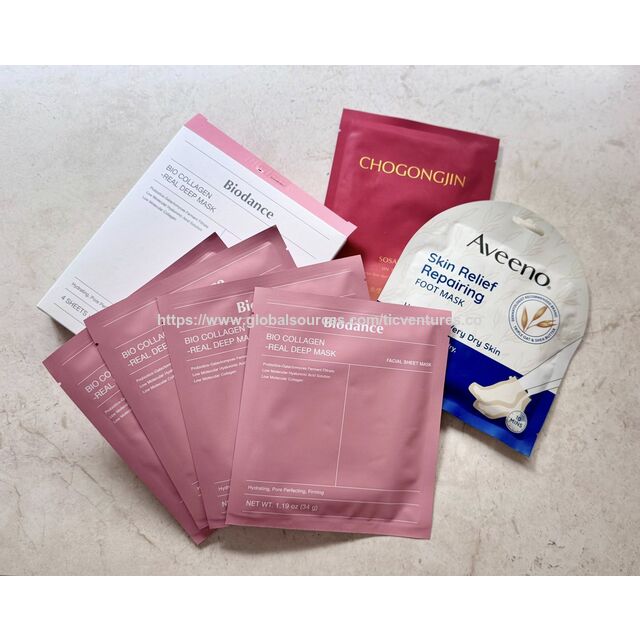 Biodermal Real Deep Mask 4er Pack - Gesichtsmasken, Porenverfeinernde Faltenbehandlung für Damen