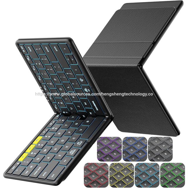 Clavier Bluetooth Pliable 2 Sections, Jonction sans Couture, 79 Touches, Clavier sans Fil Portable à Interrupteur à Ciseaux