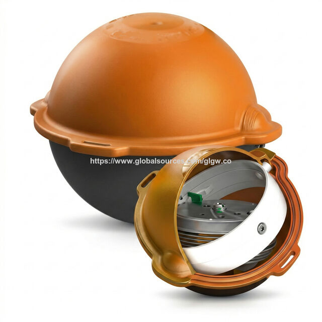 Bola Marcadora Passiva HDPE Certificada CE ODM OEM 101.4kHz Localizador de Cabos Subterrâneos para Enterramento de Utilidades de Fibra Óptica