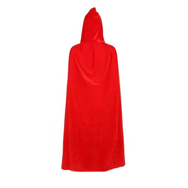 Schwarzer Gold-Samt-Umhang für Halloween, Vampir-Todesumhang, Cosplay-Kostüm für Kinder & Erwachsene
