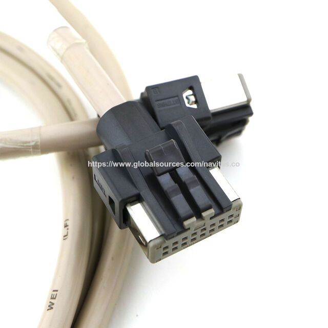 Conector Elétrico Automotivo, Carcaça do Conector de 16 Pinos, Conectores de Fiação de Cabo Hirose para Carros