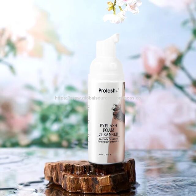 منظف رغوة الرموش PROLASH+ الصديق للبيئة للتنظيف العميق بالجملة، سائل، شامبو رموش بعلامة تجارية خاصة