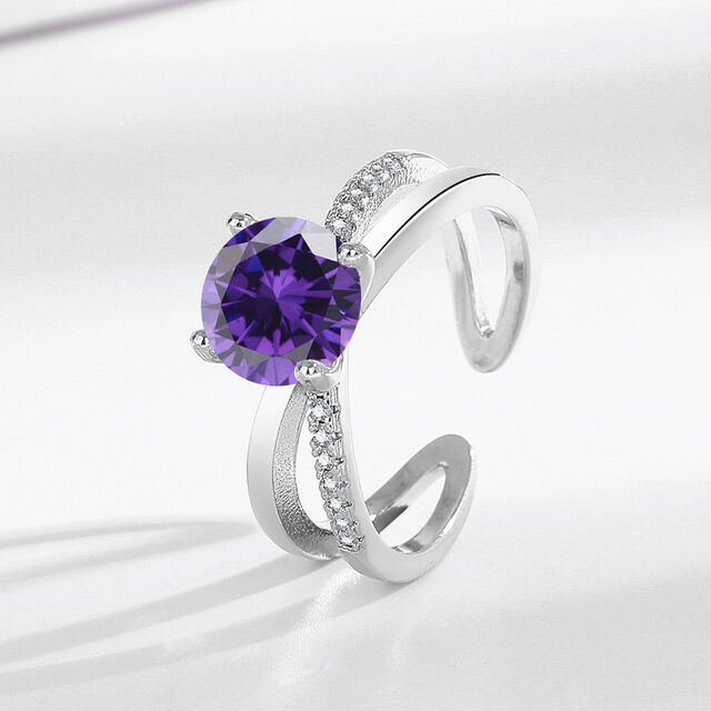 Bagues en diamant véritable d'un carat, moissanite simulée, vrai diamant, huit cœurs et huit flèches