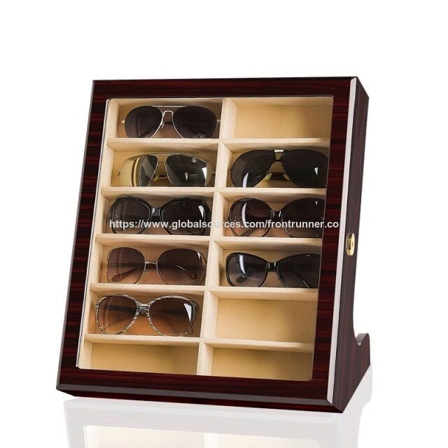Fabricante de Cajas de Madera con BSCI - Caja de Madera de Alta Calidad para Almacenar Gafas, Caja para Gafas de Sol, Organizador de Gafas