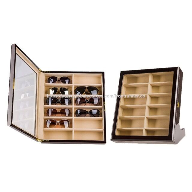 Fabricante de Cajas de Madera con BSCI - Caja de Madera de Alta Calidad para Almacenar Gafas, Caja para Gafas de Sol, Organizador de Gafas