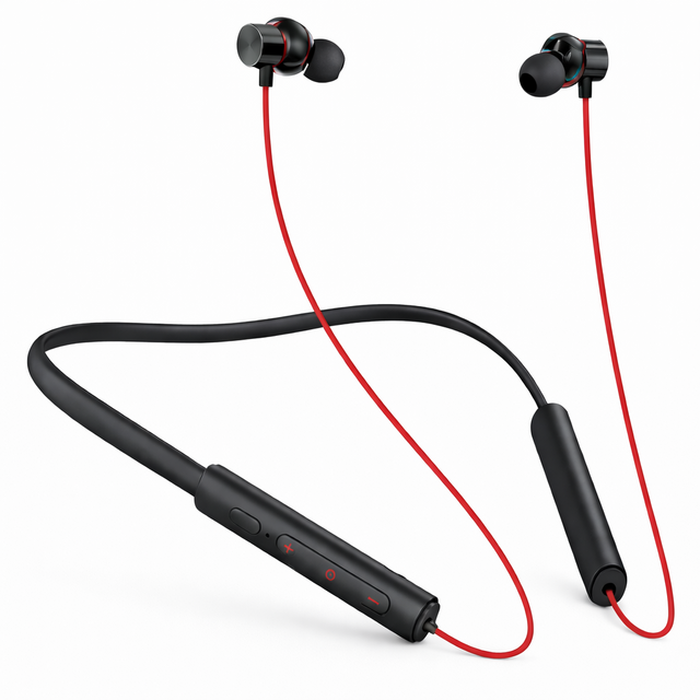 Écouteurs Bluetooth avec tour de cou, Casque avec tour de cou, Écouteurs magnétiques Bluetooth 38H d'autonomie - PAS À VENDRE