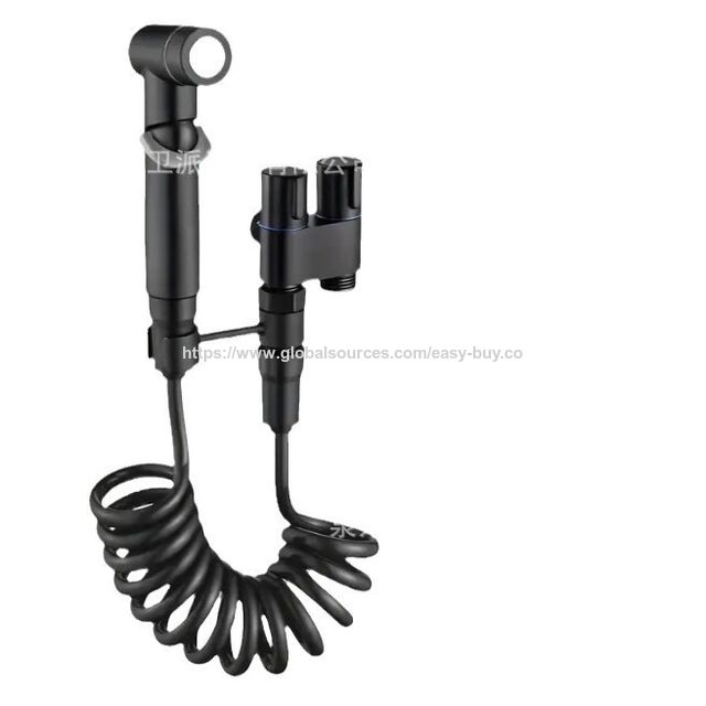 Bidet showers All-copper toilet, companion one in two out, dual control dual output, high-pressure water spray gun