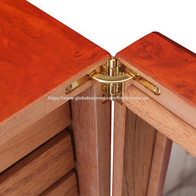 Caja Humidificadora de Madera de Cedro Español de Alta Capacidad al por Mayor de Fábrica, Estuches de Madera de Lujo - Humidificador de Madera con Bandeja Móvil