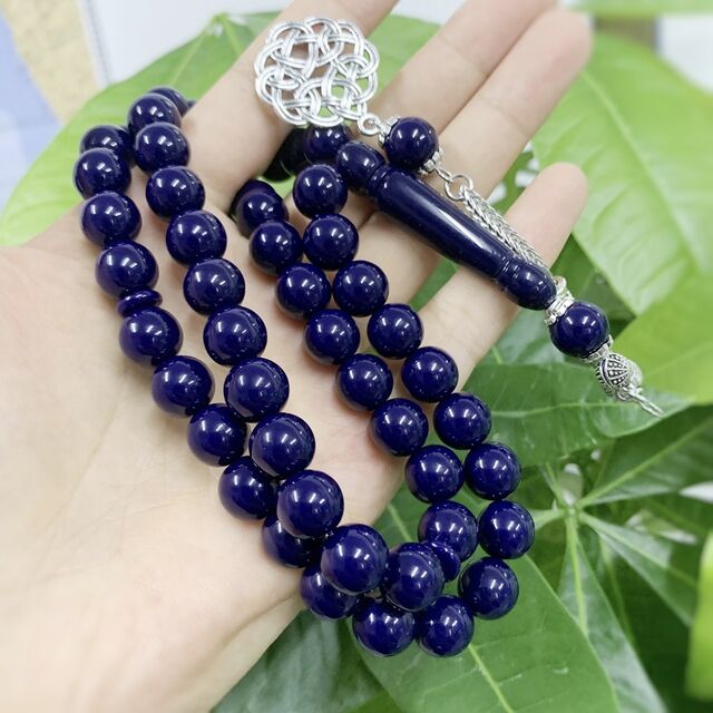 Ábacos de Oración de Resina Personalizados - Tasbih Hecho a Mano, Pulsera de Cuentas para Contar a Mano, Amarillo-Verde, 10mm