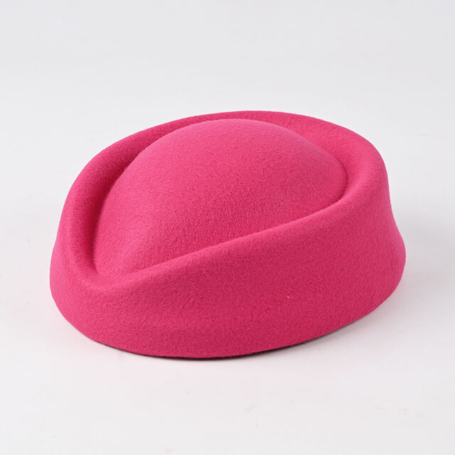 Béret Feutre Rayé pour Femme - Chapeau Formel Vintage pour Hôtel, Spectacles et Multi-Occasions