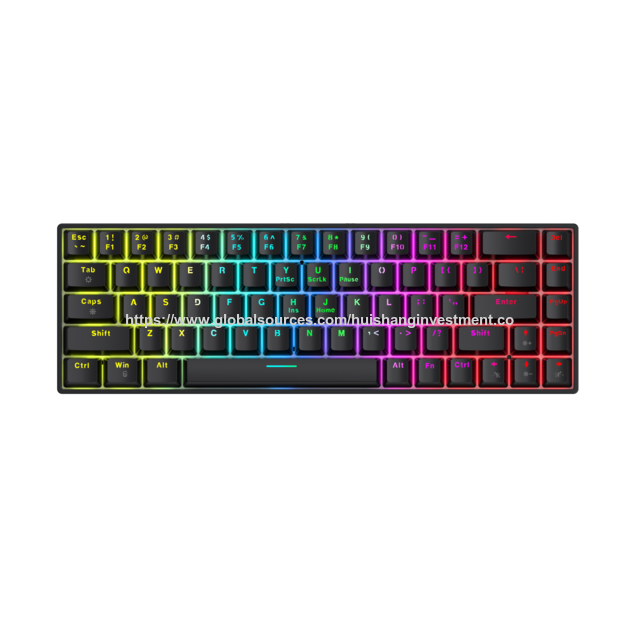 Teclado Mecânico OEM de Fábrica com Gaxeta para Uso de Escritório/Casa/Gaming KMC-S68